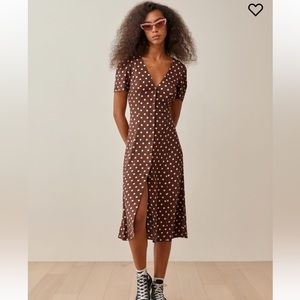 Reformation Locklin Dress in Au Lait